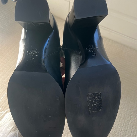 Auth Valentino VLOGO SIGNATURE CALFSKIN BOOT 70MM size 39 8.5 9 w/box & dustcove - Picture 3 of 6